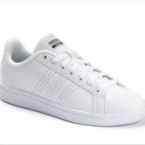 Adidas White Cloudfoam Advantage Clean Sneakers 8